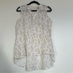 CP Shades 100% Linen Tank Blouse XS